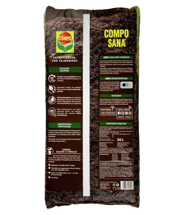 COMPO SANA Grünpflanzen- Und Palmenerde, 20 L – Bild 2