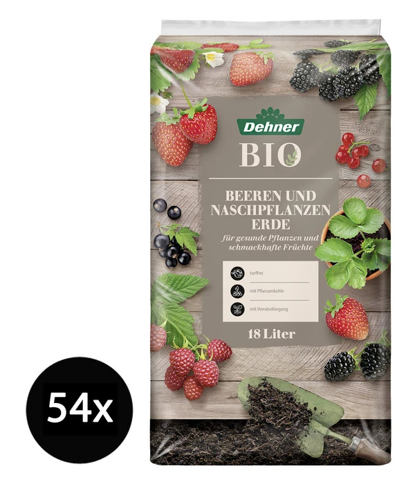 Dehner Bio Beeren Und Naschpflanzenerde, 54 X 18 Liter