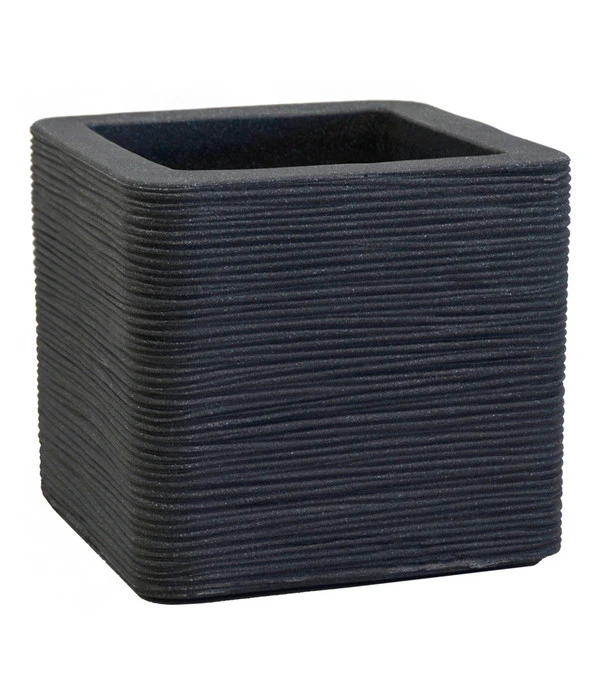 Kunststoff-Topf Rille, Anthrazit