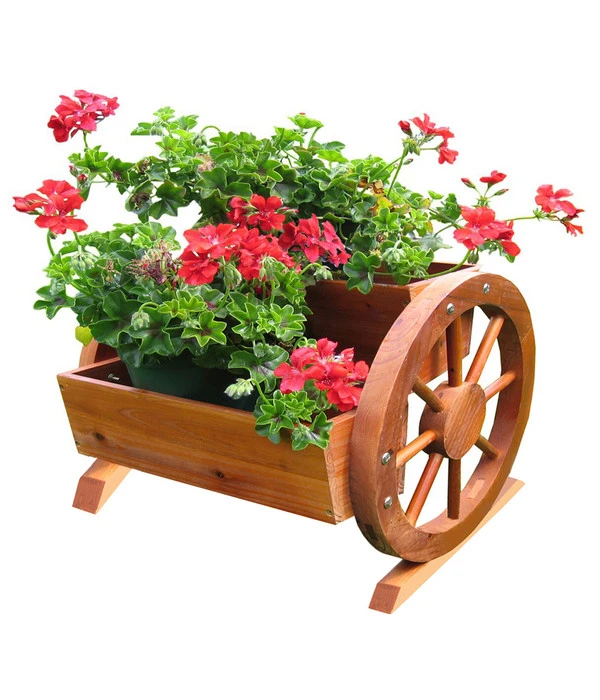 Habau Blumenkasten Mit Wagenrad – Bild 2