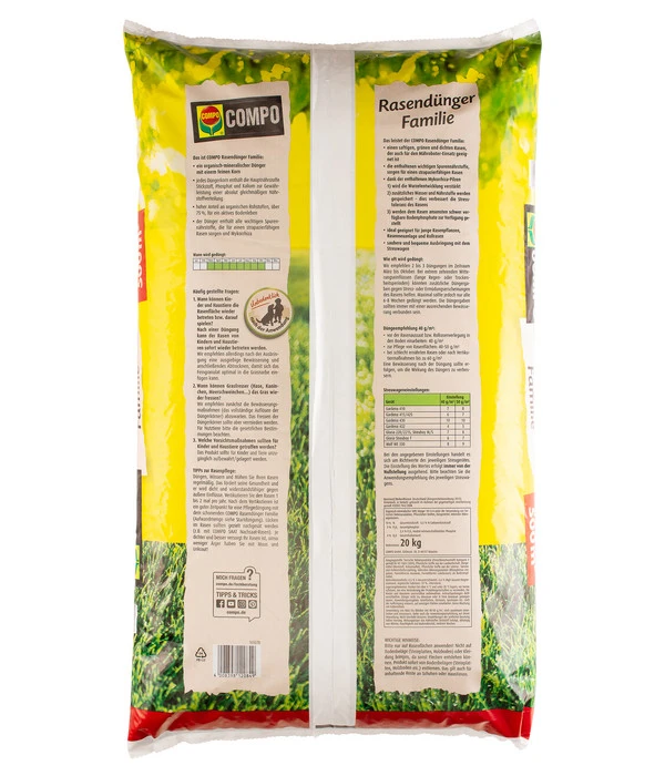 COMPO® Rasendünger Familie, 20 Kg – Bild 2