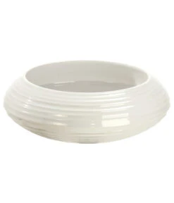 Dehner Keramik-Schale Lustrinado, Bauchig, Weiß