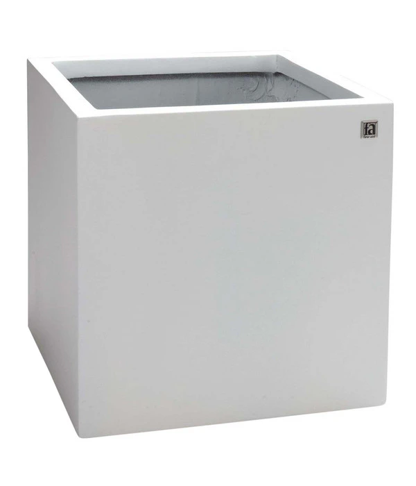 Fleur Ami Kunststoff-Topf New Tribeca, Quadratisch, Weiß