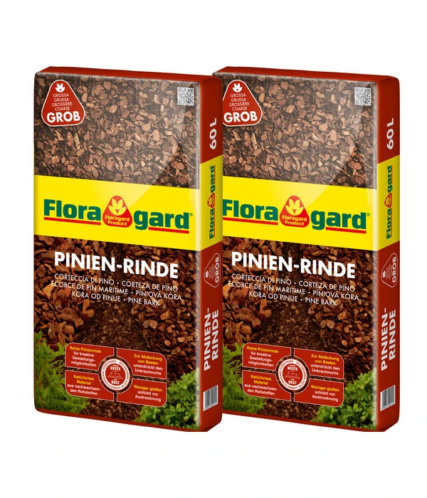Floragard Pinienrinde 25-40 Mm, 2 X 60 L