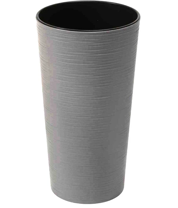 Siena Garden Kunststoff-Säulen ECO Locon, Konisch, Grau, Ca. Ø30/H57 Cm, 2er-Set – Bild 2