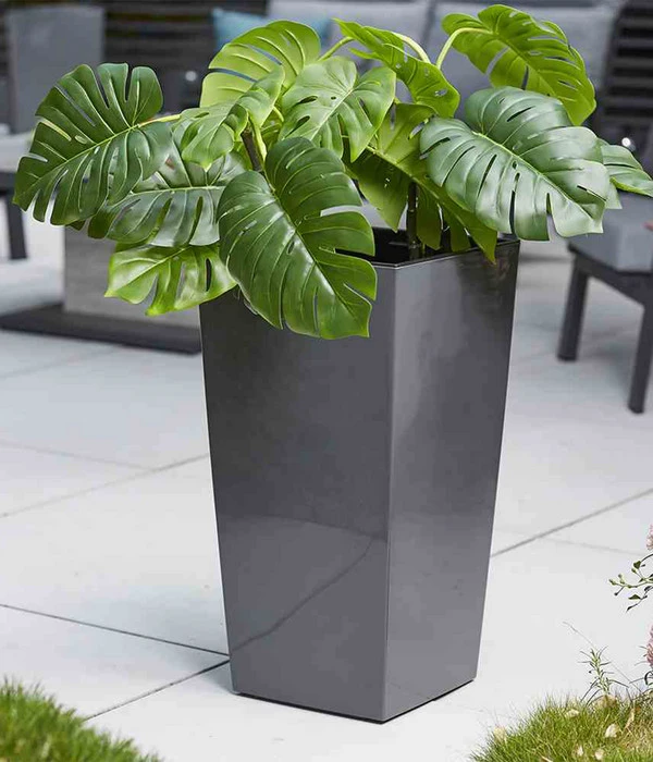 Siena Garden Kunststoff-Topf Lyon, Konisch, Ca. B40/H75/T40 Cm – Bild 3