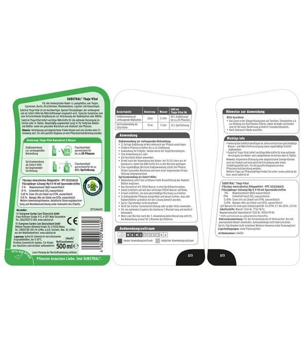 Substral Thuja-Vital, Flüssig, 500 Ml – Bild 2