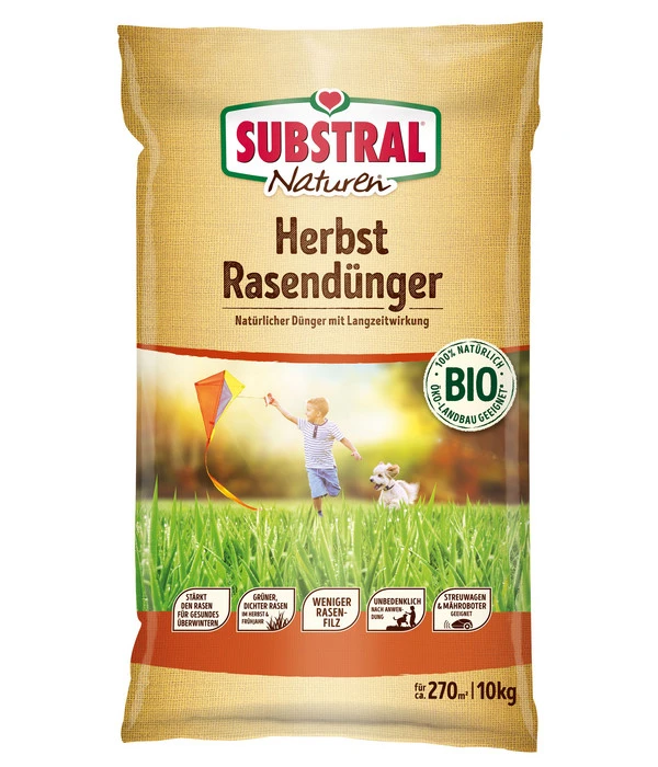 Substral Naturen Bio Herbst Rasendünger, 10 Kg