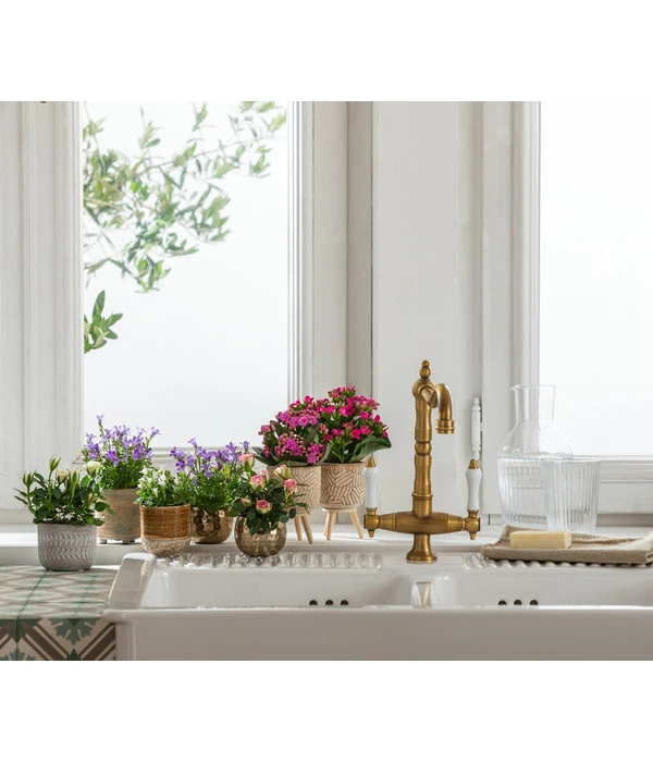 Dehner Beton-Übertopf Gaby, Rund, Ca. Ø7,5 Cm – Bild 2