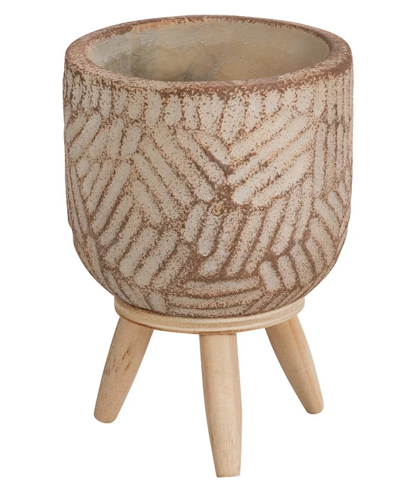 Dehner Beton-Übertopf Gaby, Rund, Ca. Ø7,5 Cm