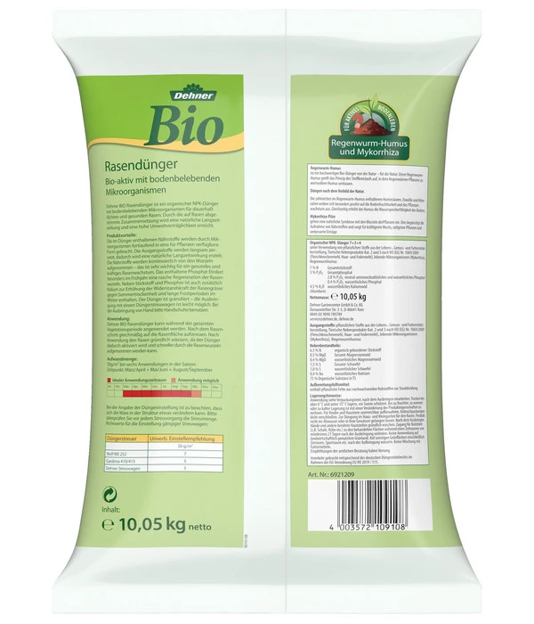 Dehner Bio Rasendünger Bio Aktiv – Bild 2
