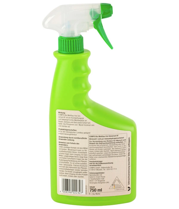 COMPO BIO Mehltau-frei Universal AF Spray, 750 Ml – Bild 2