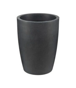 Kunststoff-Vase Verona, Rund, Schwarz-granit